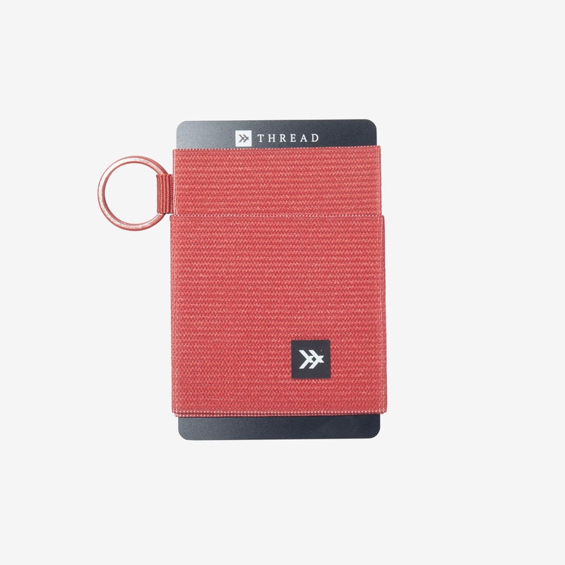 Thread Wallets Red Elastic Wallet