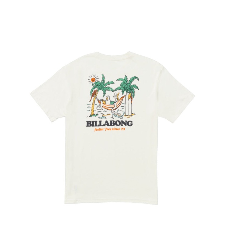 Billabong No Pressure Premium Short Sleeve T-Shirt - Off White