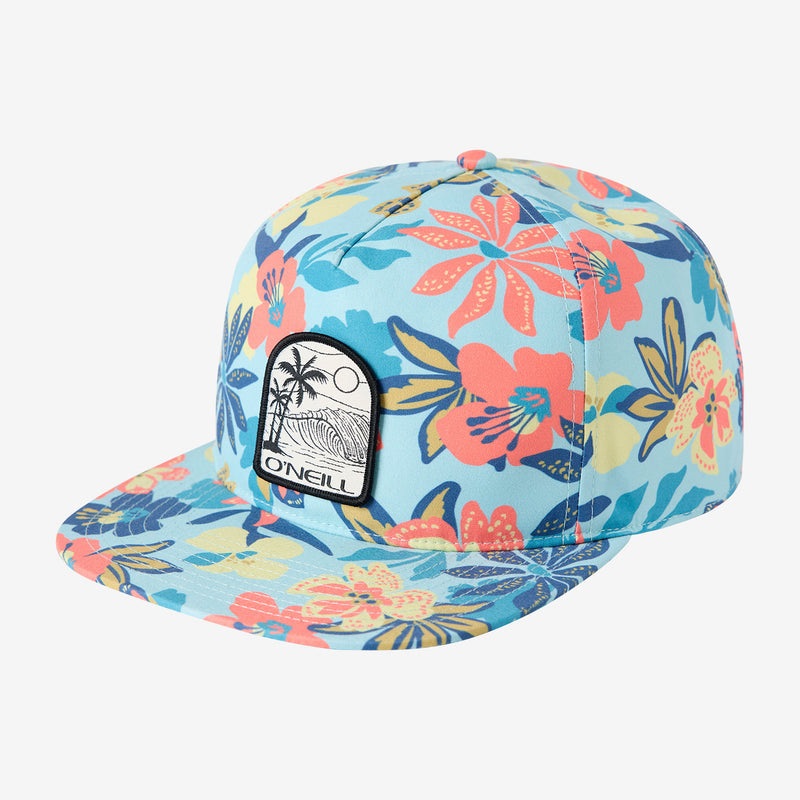 O'Neill Flora Snapback Hat - Pastel Turquoise