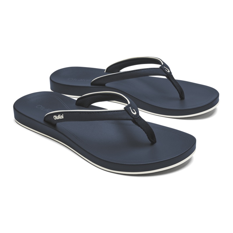 Olukai Uiki Womens Water-Friendly Beach Sandals - Mood Indigo