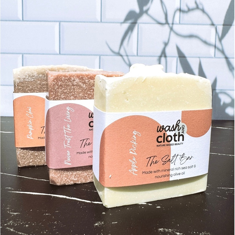 Wash & Cloth Salt Bar Soap