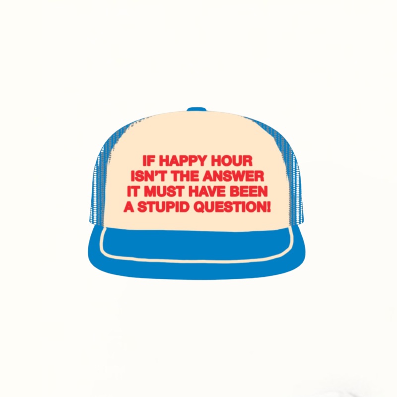 Duvin Happy Hour Trucker Hat - Blue