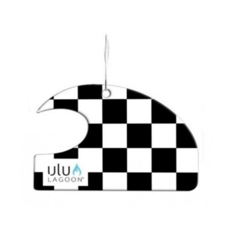 Ulu Lagoon Black/White Checker Mini Wave Air Freshener