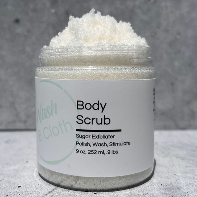 Wash & Cloth Body Scrub - 8 Oz