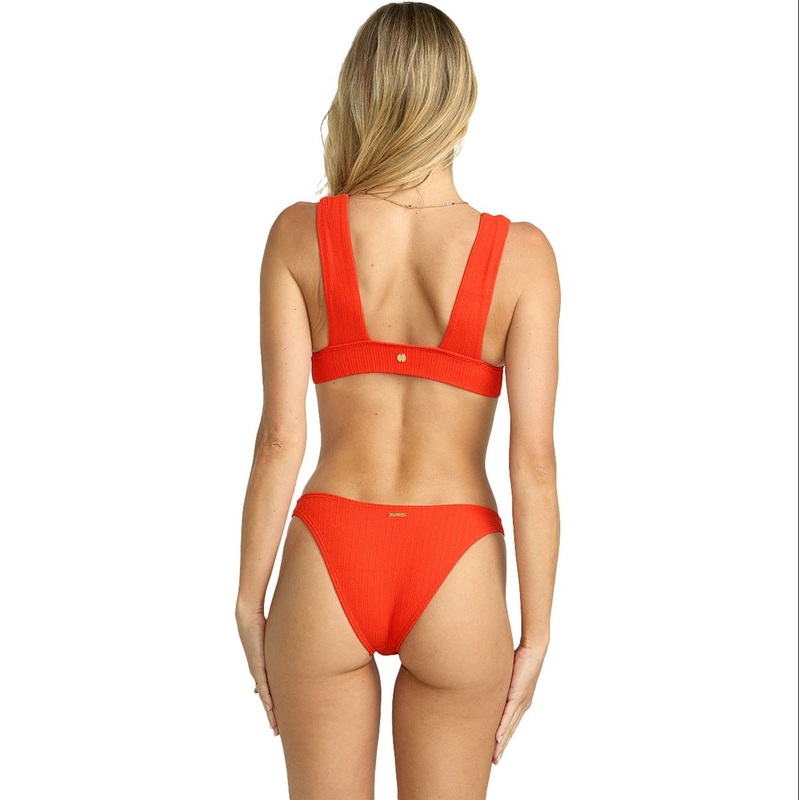 Billabong Red Aloha Hike Bikini Bottoms - Red Aloha