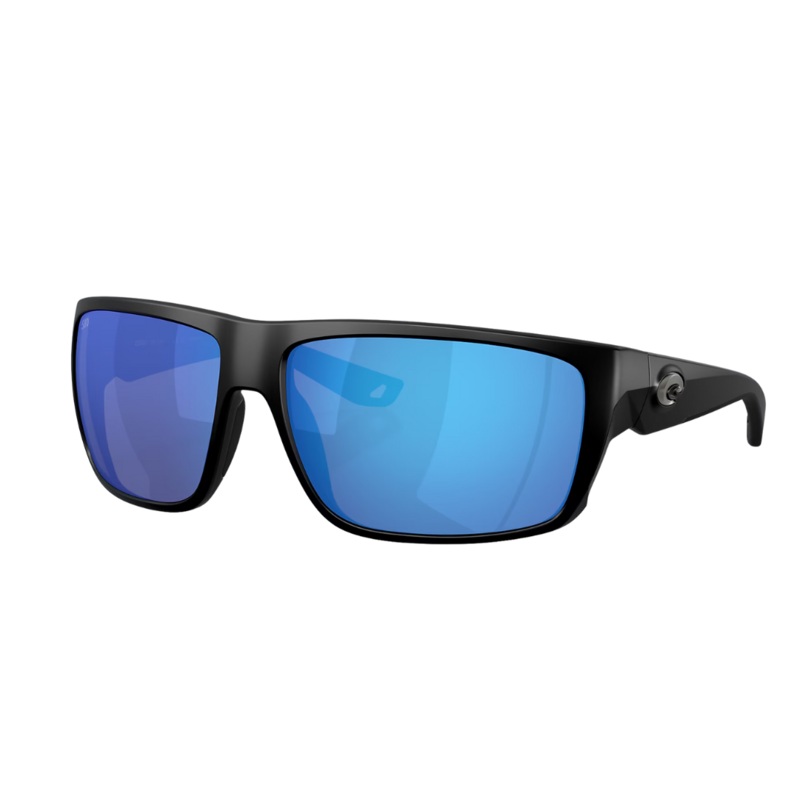 Costa Fly Line Sunglass - Matte Black with Blue Mirror Lens