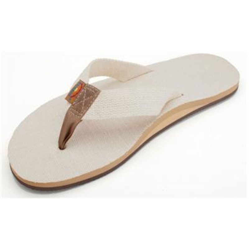 Rainbow Sandals Single Layer Hemp Top and Strap with Arch Support (Mens)