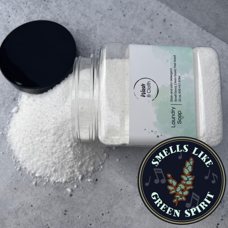 Wash & Cloth Natural Laundry Soap - Green Spirit Scent