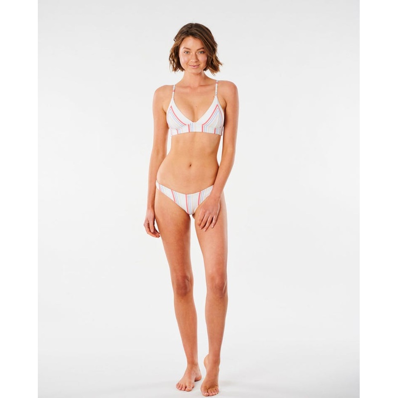 Rip Curl Blossom High Leg Reversible Skimpy Coverage Bikini Bottom