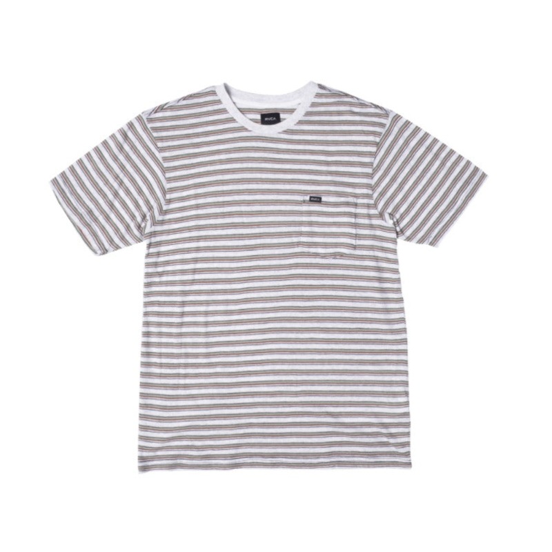 RVCA Toluca Micro Stripe Short Sleeve Tee