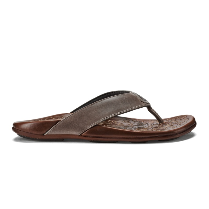 Olukai Mekila Men's Leather Beach Sandal