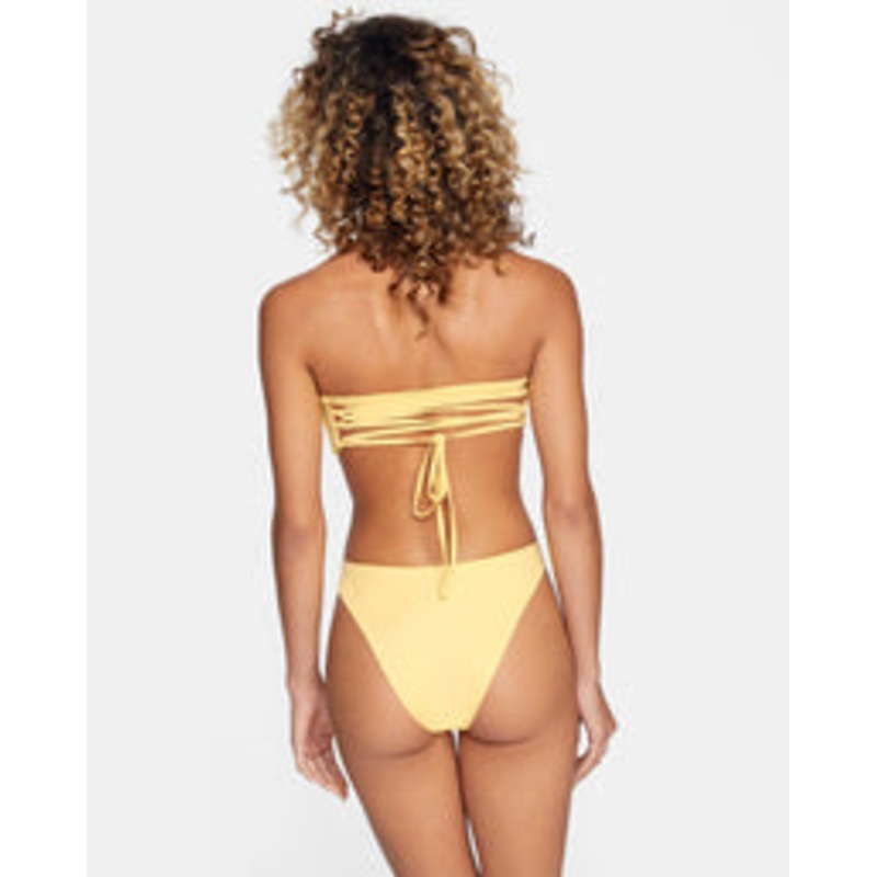 RVCA Solid Cheeky French Bikini Bottom