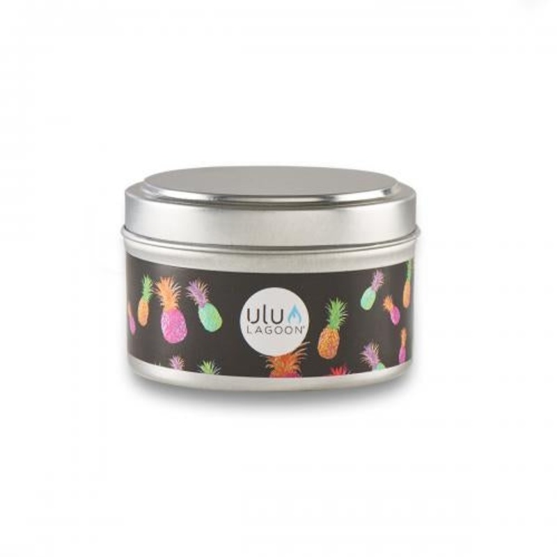 Ulu Lagoon 6 oz Electric Pineapple Travel Tin Candle (Coconut Surf Wax Scent)