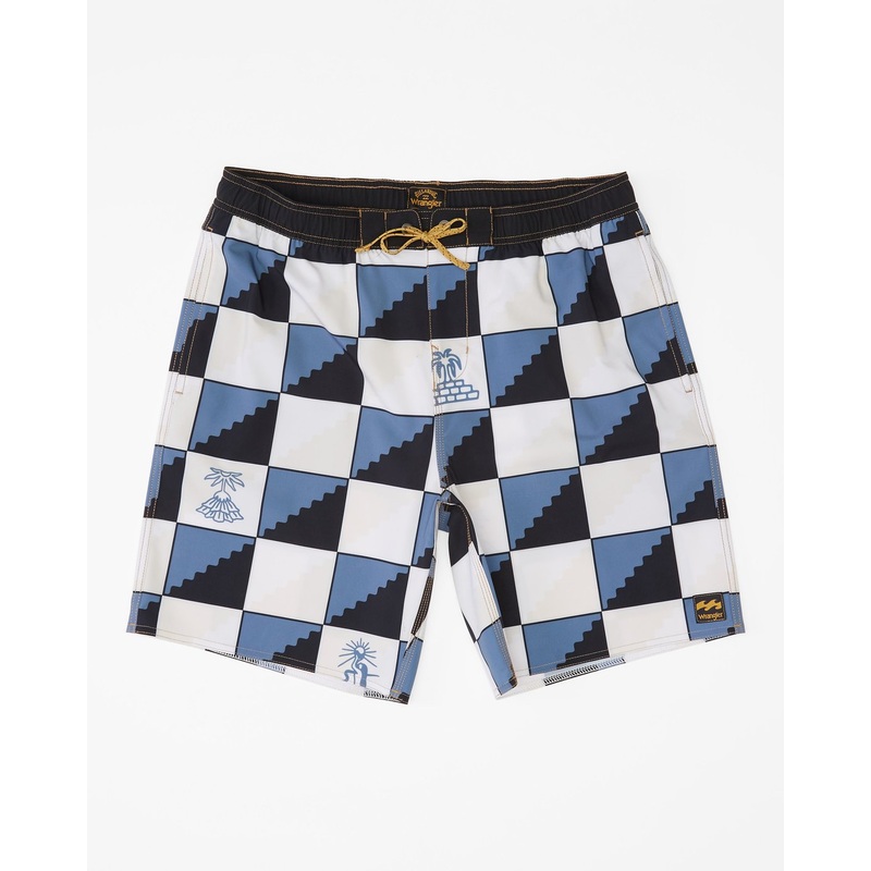 Billabong X Wrangler Shadows Layback Boardshorts 17"