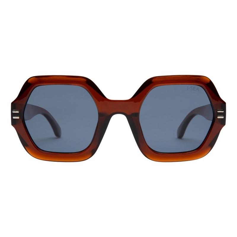 I-SEA Joni Polarized Sunglasses - Cola and Navy