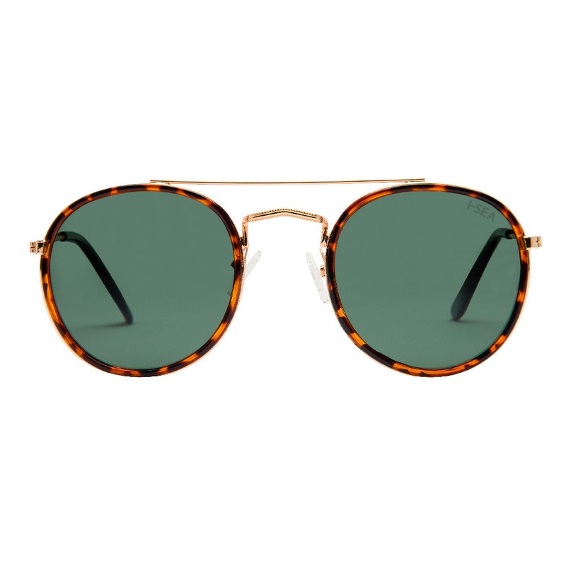 I-SEA All Aboard Polarized Sunglasses - Matte Tort and Green