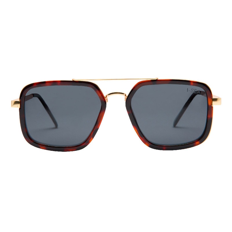 I-SEA Cruz Polarized Sunglasses - Tort and Smoke